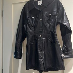 NWT Le Lis Collection Faux Leather Romper
